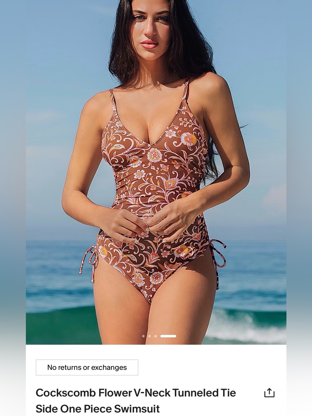 CUPSHE NWT size medium one piece swimsuit